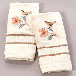 Avanti Pretty Birds 2pk. Fingertip Towel