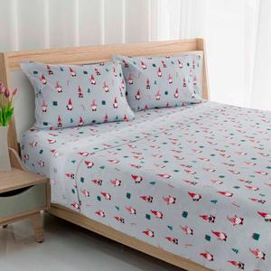Avanti Gnome Sweet Gnome Flannel Sheet Set