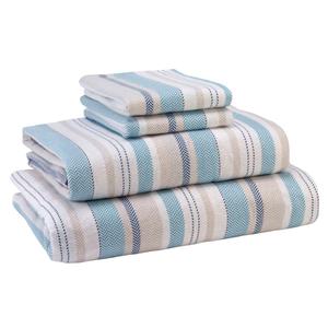 Avanti Pajama Stripe Flannel Sheet Set