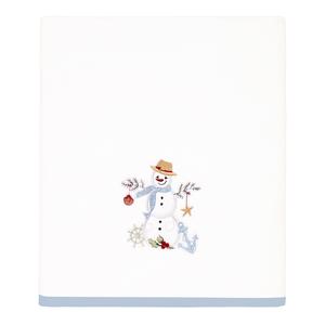 Avanti Coastal Snowman Bath Towel Collection