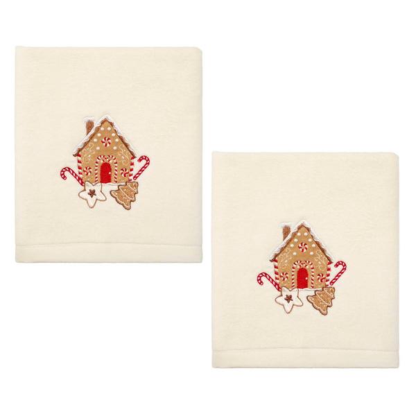 Avanti Gingerbread 2pk. Holiday Hand Towel Set
