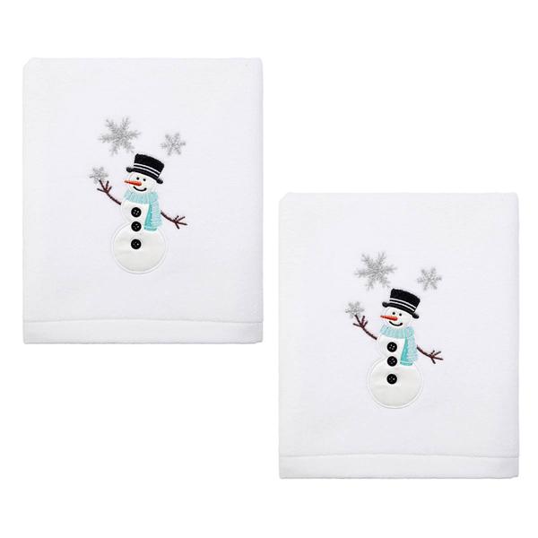 Avanti Snowman 2pk. Holiday Hand Towel Set