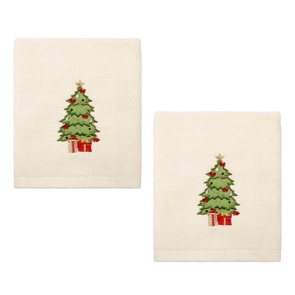 Avanti Xmas Tree 2pk. Holiday Hand Towel Set