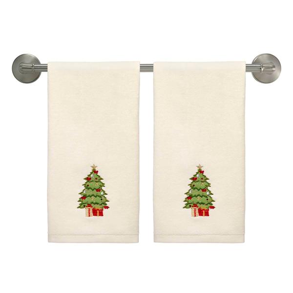 Avanti Xmas Tree 2pk. Holiday Hand Towel Set alternate view