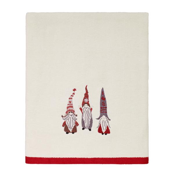 Avanti Christmas Gnomes Bath Towel