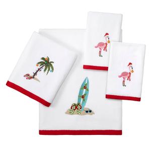 Avanti Flamingo Jingle Bath Towel alternate view