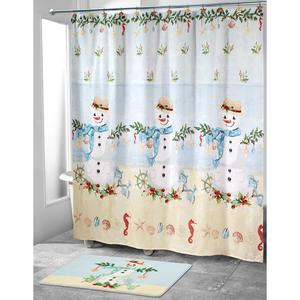 Avanti Coastal Snowman Shower Curtain alternate view
