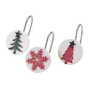 Avanti Tis The Season Shower Curtain Hooks