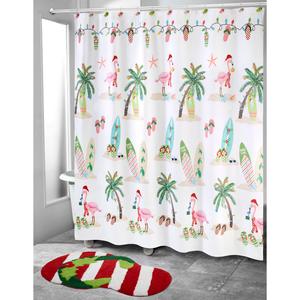 Avanti Flamingo Jingle Shower Curtain alternate view