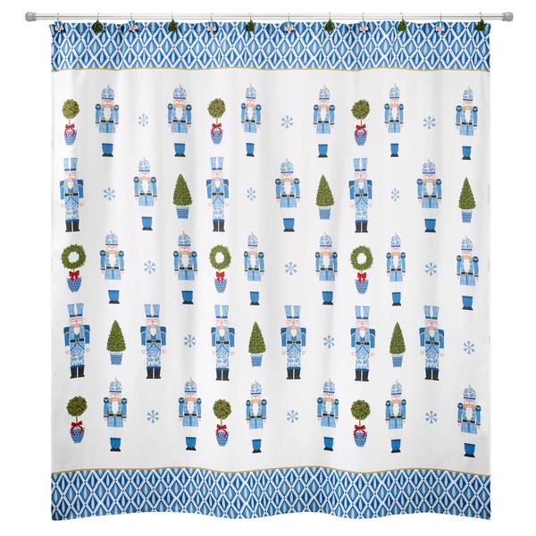 Avanti Nutcracker Trellis Shower Curtain