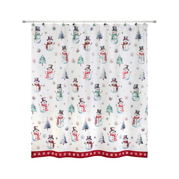 Avanti Winter Snowman Shower Curtain