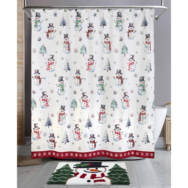 Avanti Winter Snowman Shower Curtain alternate view