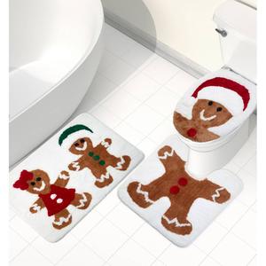 Avanti Gingerbread 3pc. Bathroom Rug Set alternate view