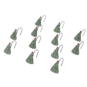 Avanti Yuletide Resin Shower Curtain Hooks
