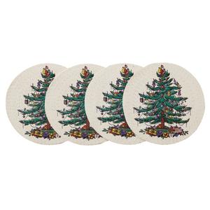 Spode(R) Christmas Tree Round Placemats - Set of 4