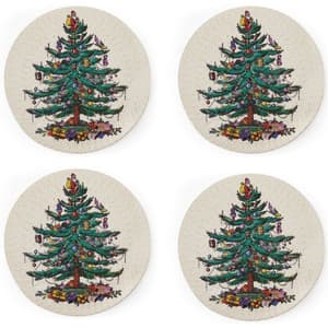 Spode® Christmas Tree Round Placemats - Set of 4