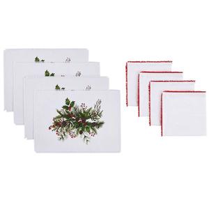 Avanti Pine & Ivy 8-Piece Placemat and Napkin Set