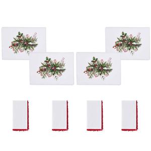Avanti Pine & Ivy 8-Piece Placemat and Napkin Set alternate view