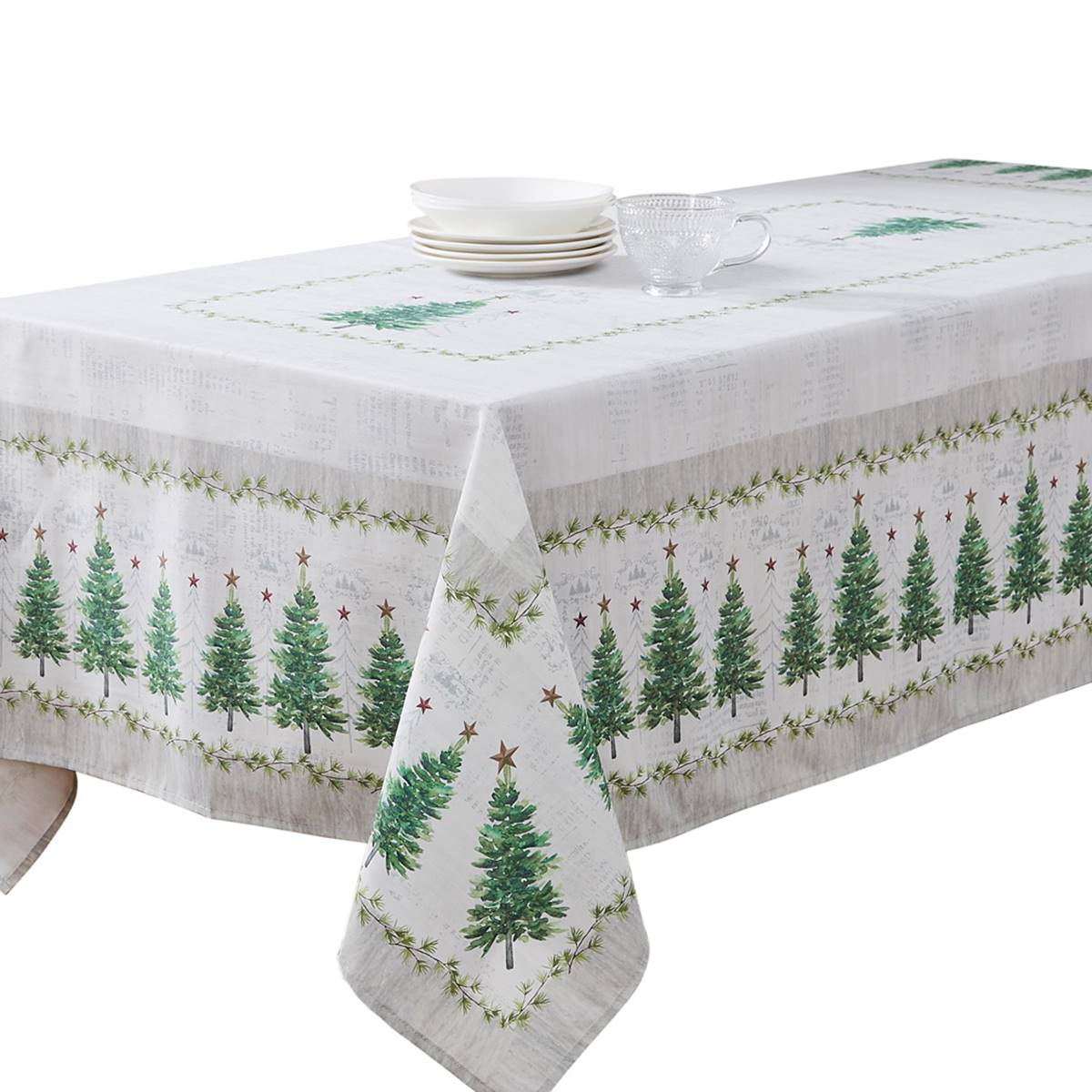 Avanti Trees Holiday Tablecloth