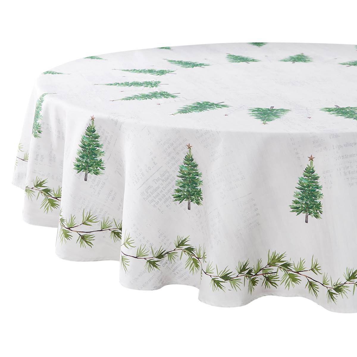 Avanti Trees Holiday Tablecloth