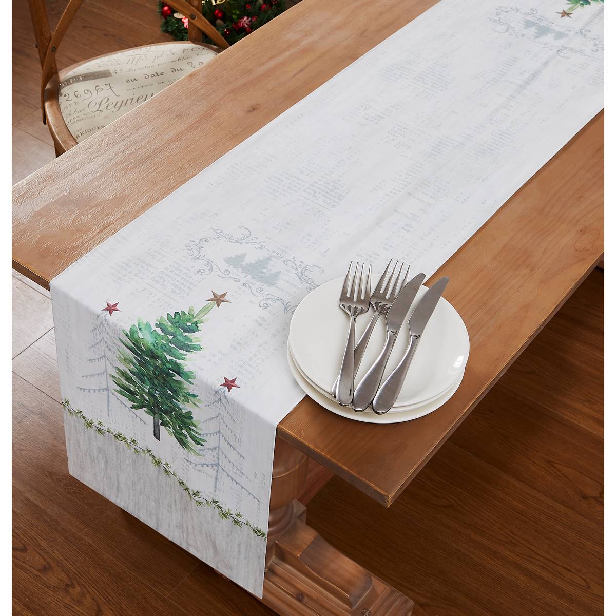 Avanti Trees Holiday Table Runner - 72in.