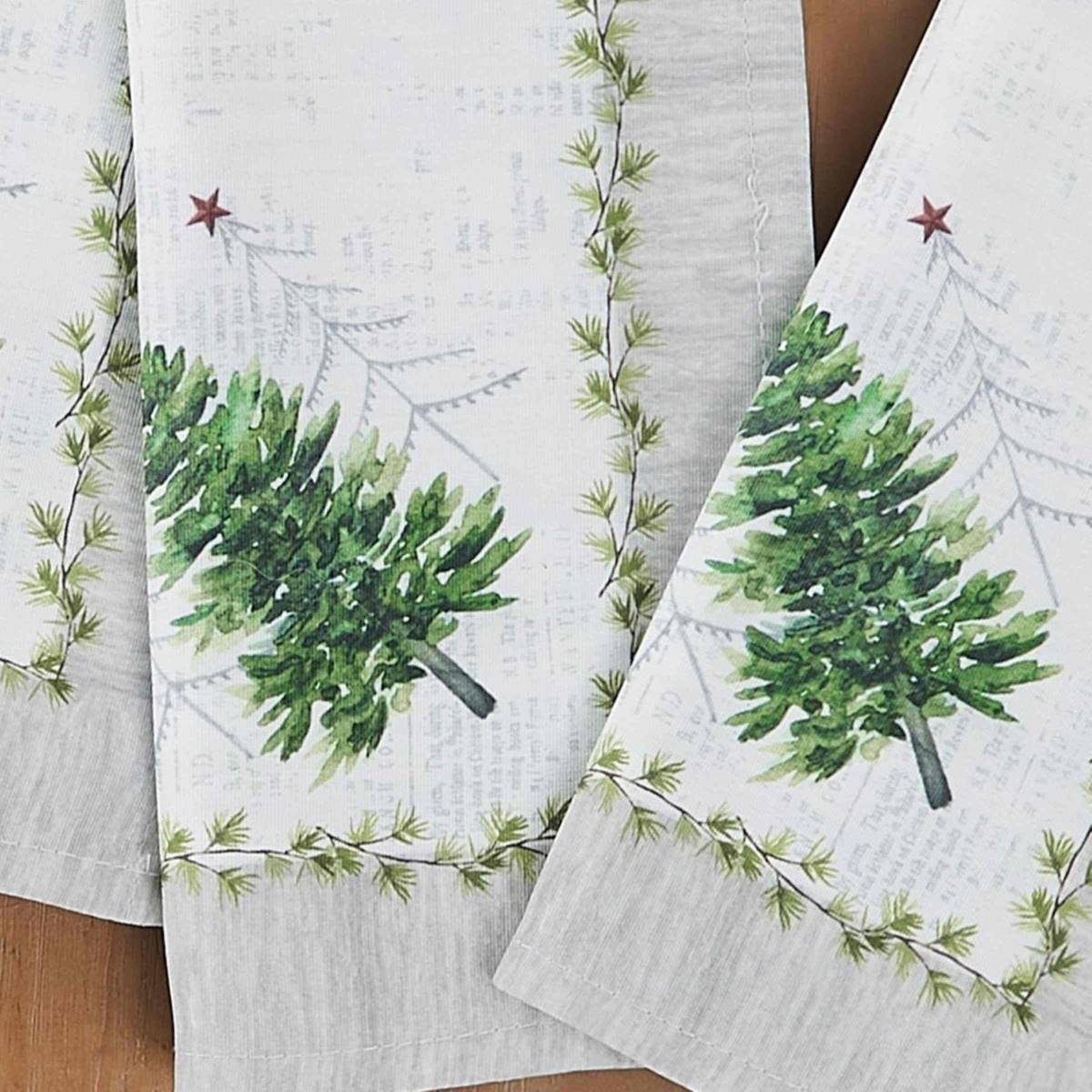 Avanti Trees Holiday Napkins - Set Of 4