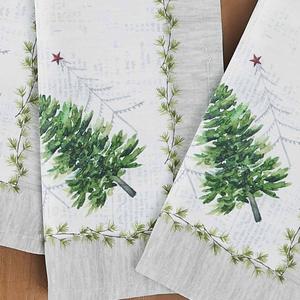 Avanti Trees Holiday Napkins - Set of 4 alternate view