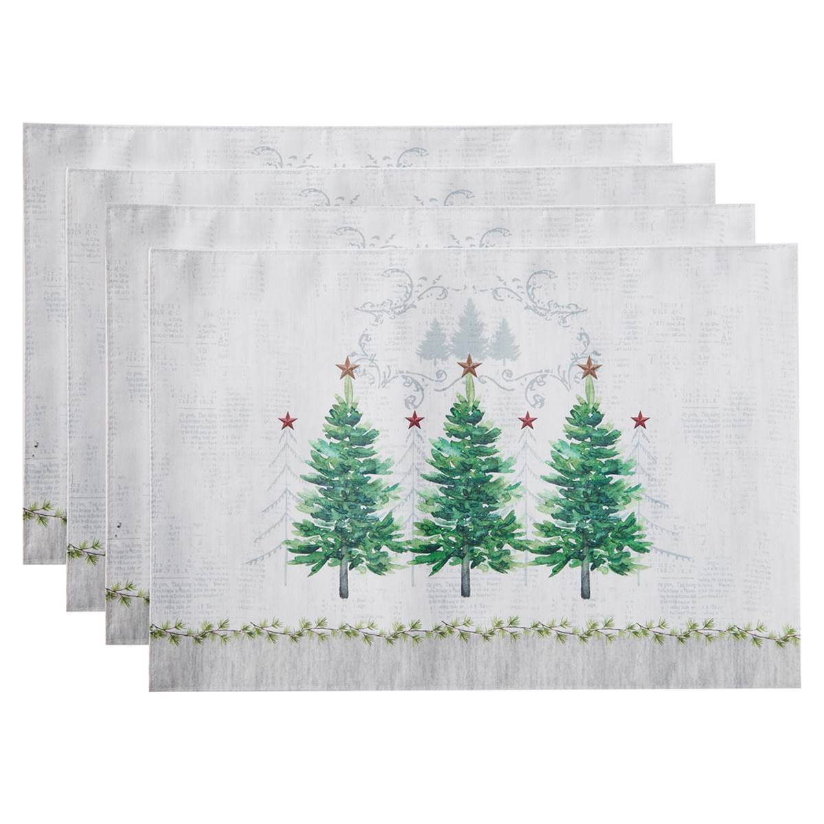 Avanti Trees Holiday Placemat - Set Of 4