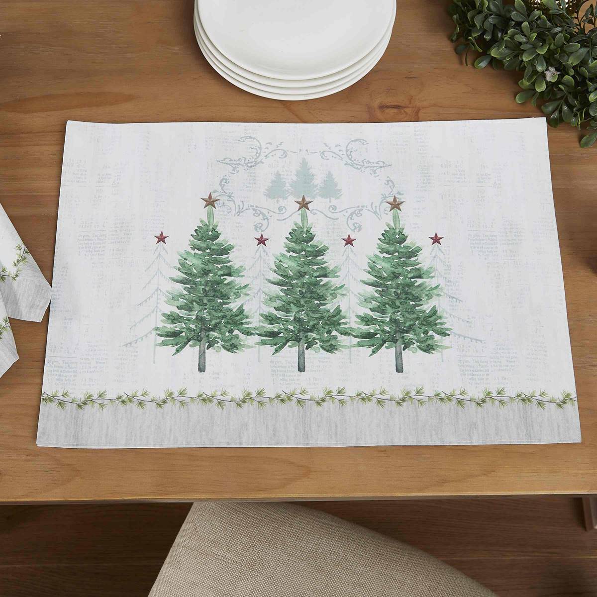 Avanti Trees Holiday Placemat - Set Of 4