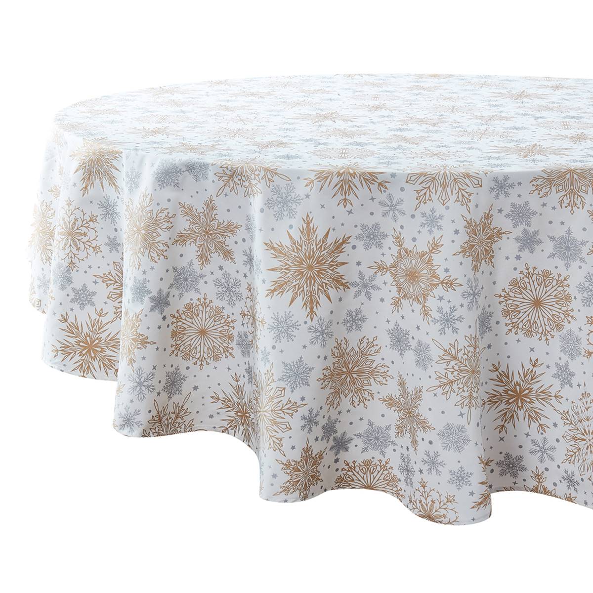 Avanti Snowflakes Holiday Tablecloth