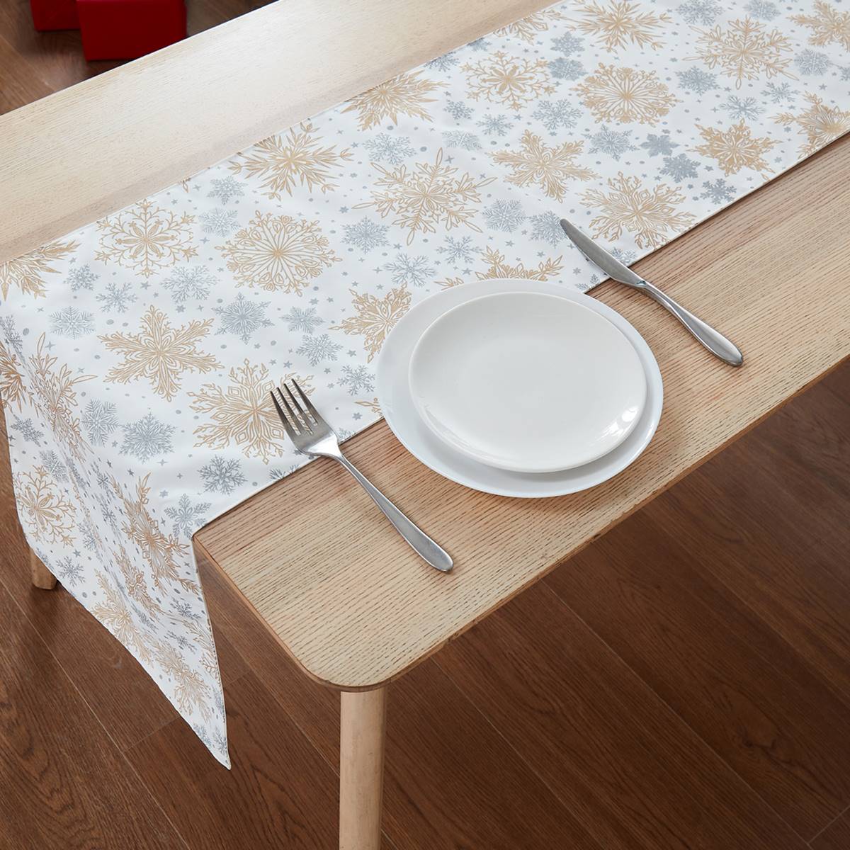 Avanti Snowflakes Holiday Table Runner - 72in.