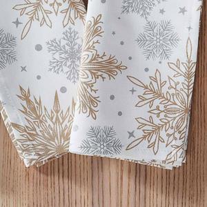 Avanti Snowflakes Holiday Napkins - Set of 4 alternate view