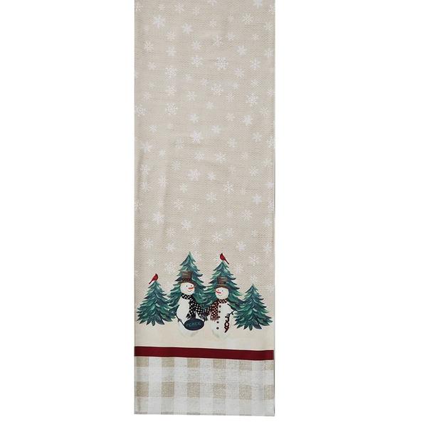 Avanti Country Snowman Holiday Table Runner - 14x72 alternate view