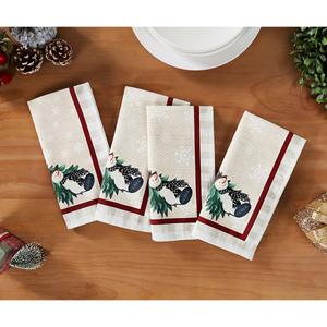 Avanti Country Snowman Holiday Napkins - Set of 4 alternate view
