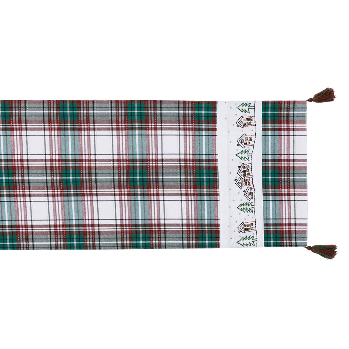 Avanti Holiday Plaid Table Runner