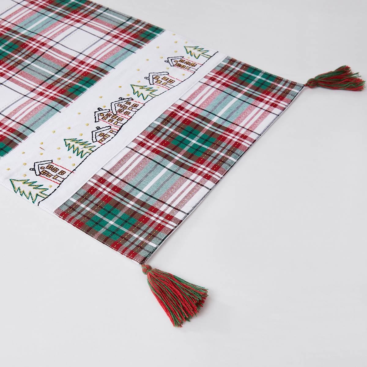 Avanti Holiday Plaid Table Runner