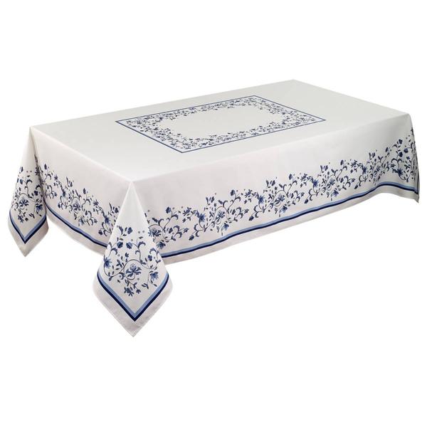 Spode(R) Blue Portofino Blue & White Floral Tablecloth