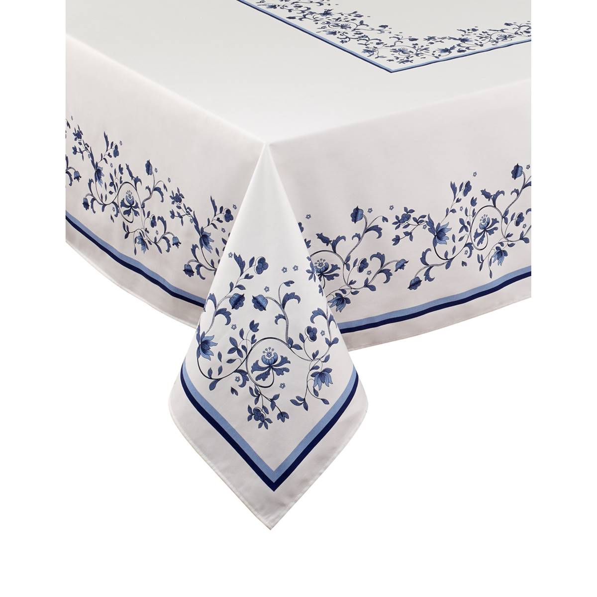 Spode(R) Blue Portofino Blue & White Floral Tablecloth