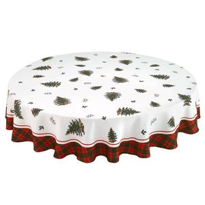 Spode(R) Christmas Tree Tartan Tablecloth