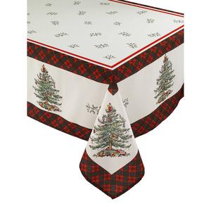 Spode(R) Christmas Tree Tartan Tablecloth alternate view