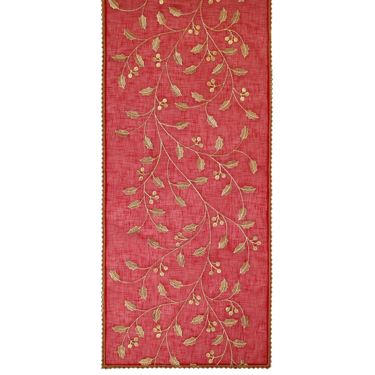 Avanti Allover Leaf Table Runner