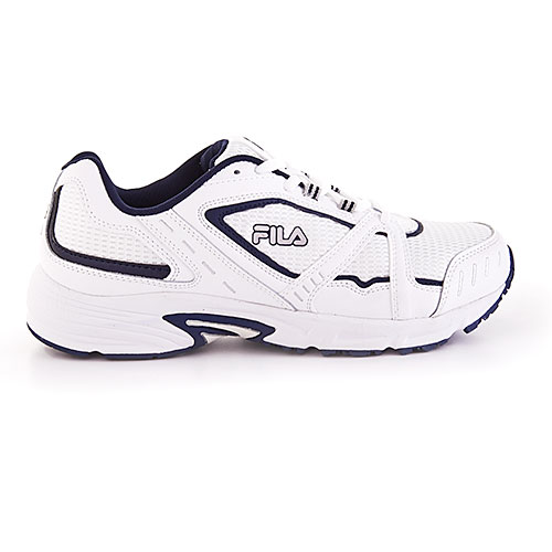 Mens Fila Talon 3 Mesh Athletic Sneakers - White/Navy