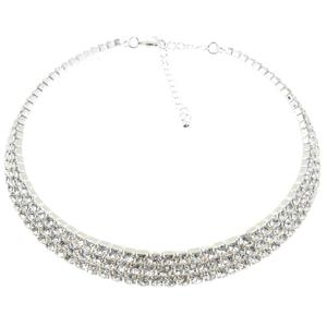 Rosa Rhinestones Crystal Collar Necklace