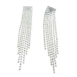 Rosa Rhinestones Crystal Fringe Earrings