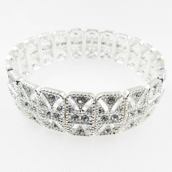 Rosa Rhinestones Victorian Stretch Bracelet