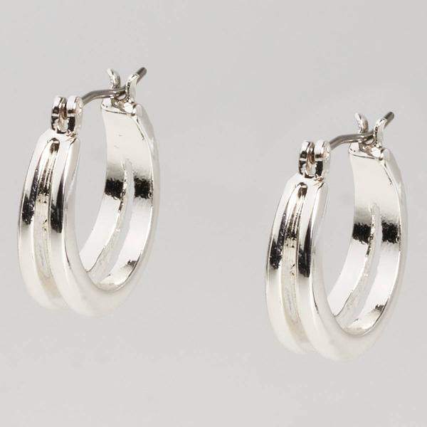 Design Collection Silver-Tone Open Post Earrings