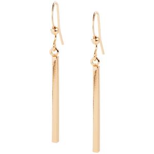 Design Collection Gold-Tone Drop Bar Earrings