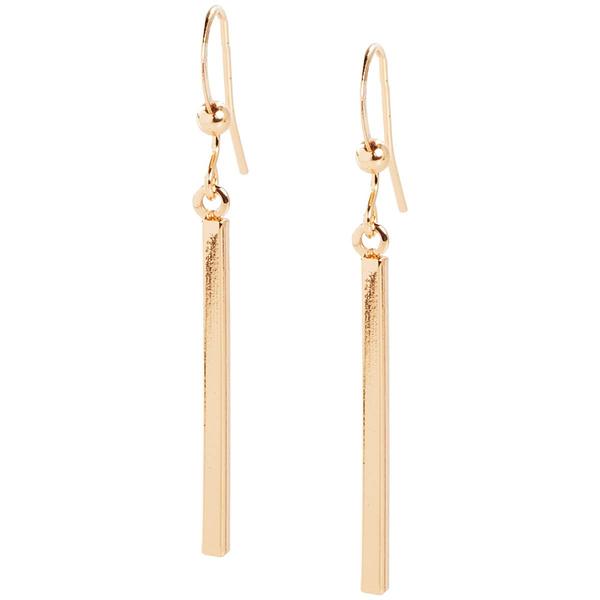 Design Collection Gold-Tone Drop Bar Earrings
