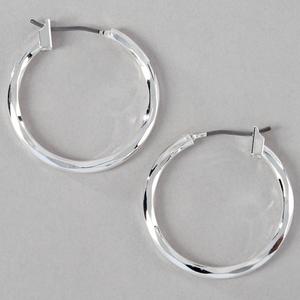 Design Collection Silver-Tone Hoop Earrings