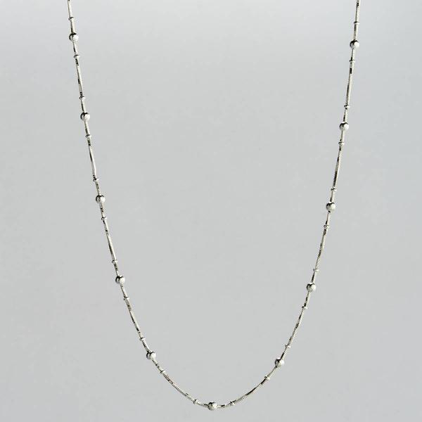 Design Collection Gold-Tone Twist Bead Stone Necklace